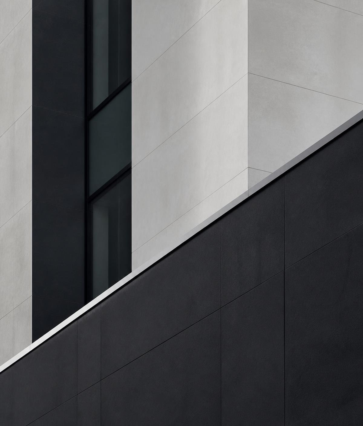Abstract modern building facade